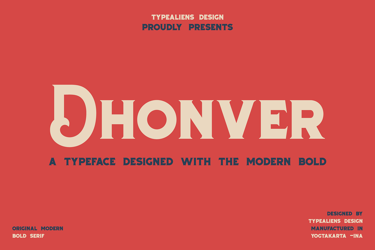 Dhonver, a Serif Font by ilhamtaro (Photo 1 of 11)