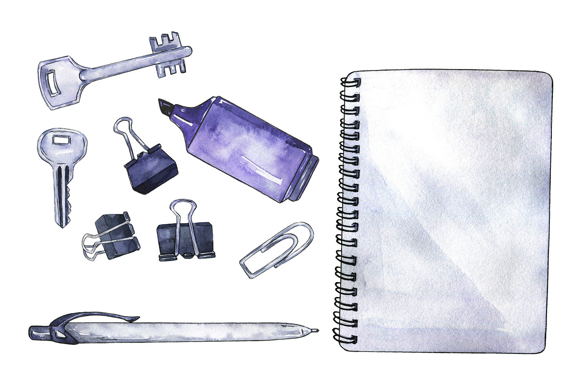 Work place watercolor, an Education Illustration by Watercolor & sketches (Photo 3 of 5)