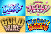 Game Logo Text Effect Styles Bundle, a Layer Style Add-On by DesignFathoms (Thumbnail 2 of 23)