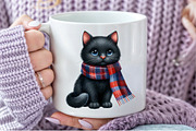 Autumn Black Cat Clipart, an Illustration by Pixels.Craft (Thumbnail 6 of 7)