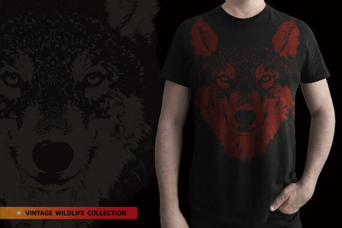 GREY WOLF - Vector illustration, an Animal Illustration by Artistic & Unique (Photo 11 of 12)