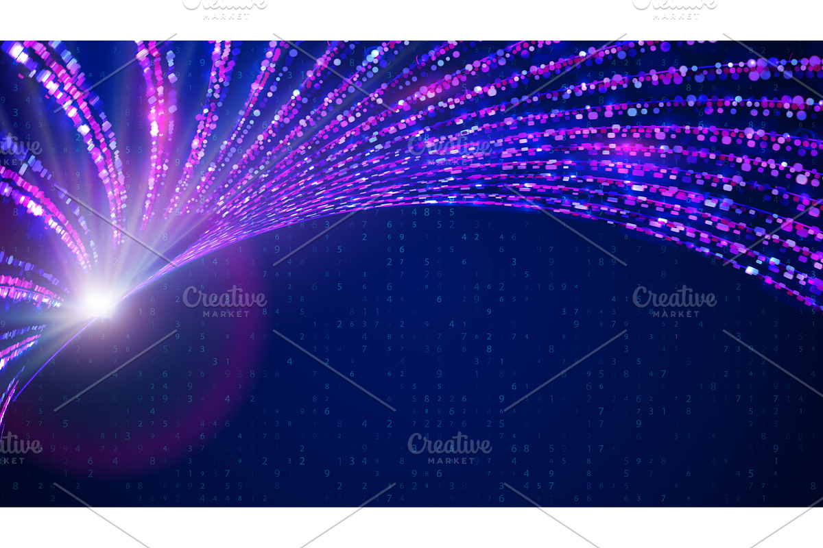 Scientific Research Background. Blue, an Illustration by Holo Art