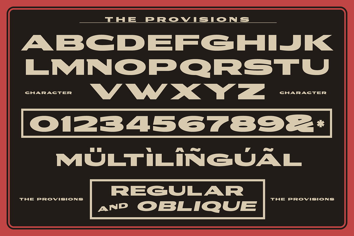 Provisions - Industrial Retro Font, a Sans Serif Font by Surplus Type Co (Photo 9 of 9)