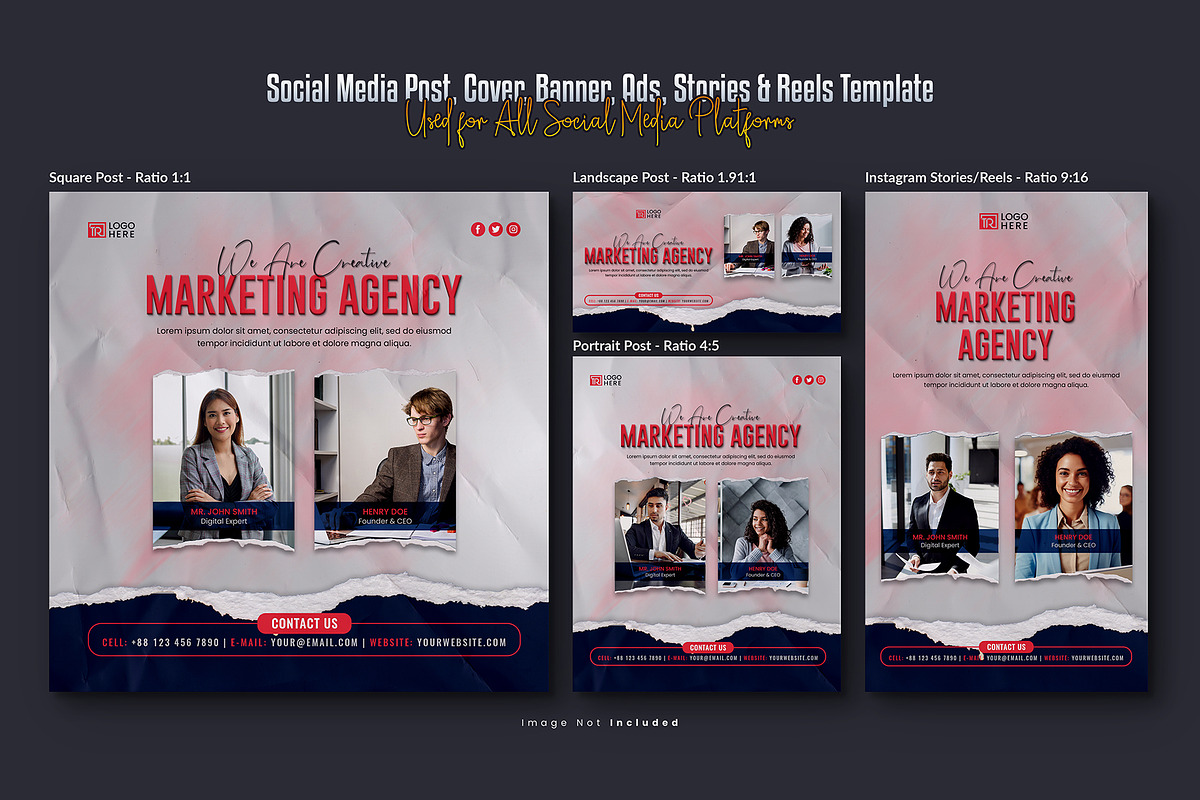 Webinar Social Media Template Bundle, a Social Media Template by Creative_View (Photo 2 of 8)