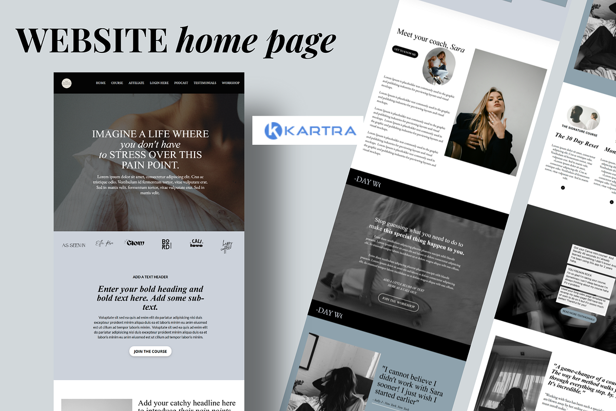 Kartra Coaching Membership Template, a Landing Page Template by Solana Creative Co. (Photo 9 of 12)