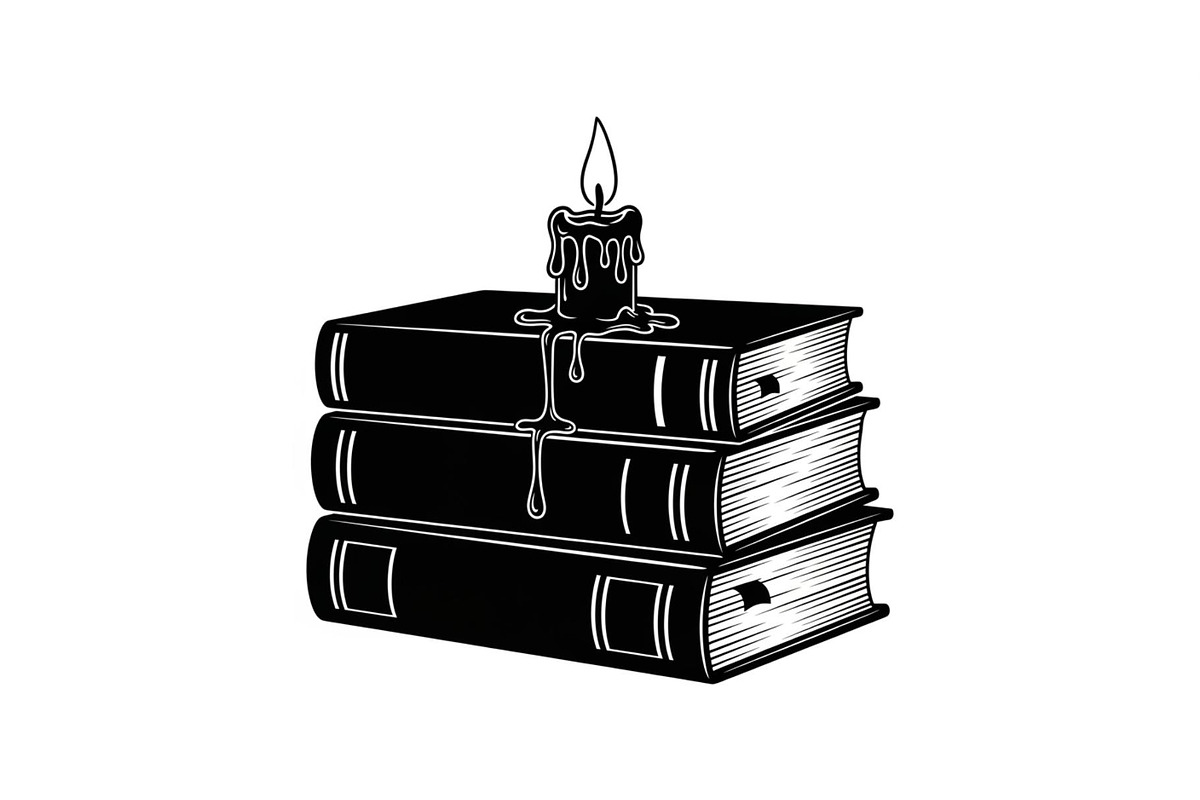 Vintage Book Stack Candle Bundle, an Illustration by jahid234 (Photo 27 of 31)
