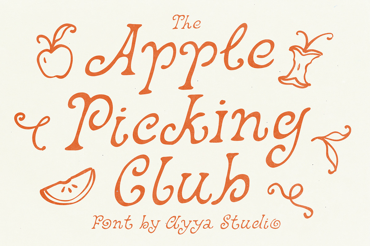 Curly Vintage Chic Handwritten Font, a Handwritten Font by Ayya Studio (Photo 1 of 15)