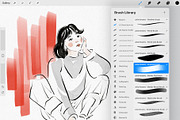 Sketchbook Procreate Brushes, a Brush Add-On by Julia Dreams (Thumbnail 9 of 9)