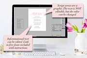 Modern Script Wedding Signage Set, an Invitation Template by Charming Ink (Thumbnail 6 of 7)