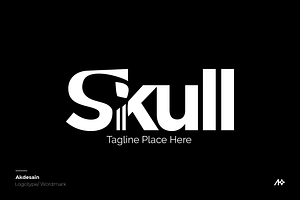 Skull Wordmark Logo, a Branding & Logo Template by Akdesain