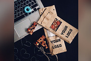 Mock-Up chocolate with MacBook, a Cups & Container Mockup by KULISTOV (Thumbnail 2 of 2)