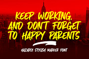 Hazard! STYLISH MARKER FONT, a Font by ErgibiStudio (Thumbnail 10 of 10)