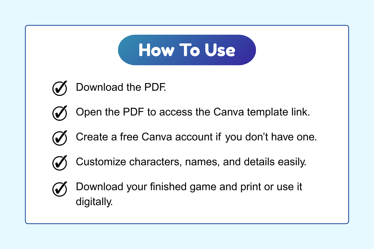 Guess Who Template Canva Editable, a Card Template by Snapybiz (Photo 9 of 11)