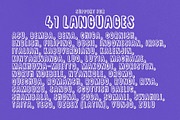 Scribbly Pop - Condensed Outline, a Sans Serif Font by HipFonts (Thumbnail 2 of 12)