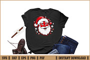 Santa Head Christmas Santa Face SVG, a Seasonal Illustration by Handy Arts Studio (Thumbnail 2 of 3)