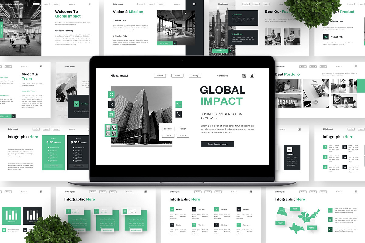 Global Impact - Bussiness Keynote preview 5
