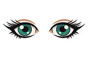 Anime Style Vector Set of Flat Eyes., a Person Illustration by Gomolach (Thumbnail 12 of 25)