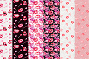 Watercolor Lips Collection, an Illustration by Dapper Dudell (Thumbnail 7 of 7)