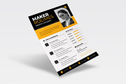 Modern Resume CV, a Resume Template by dokudokunomi (Thumbnail 3 of 4)