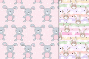 Cute rabbits patterns colection!, a Pattern Graphic by Irene_Boiko_ART (Thumbnail 20 of 21)