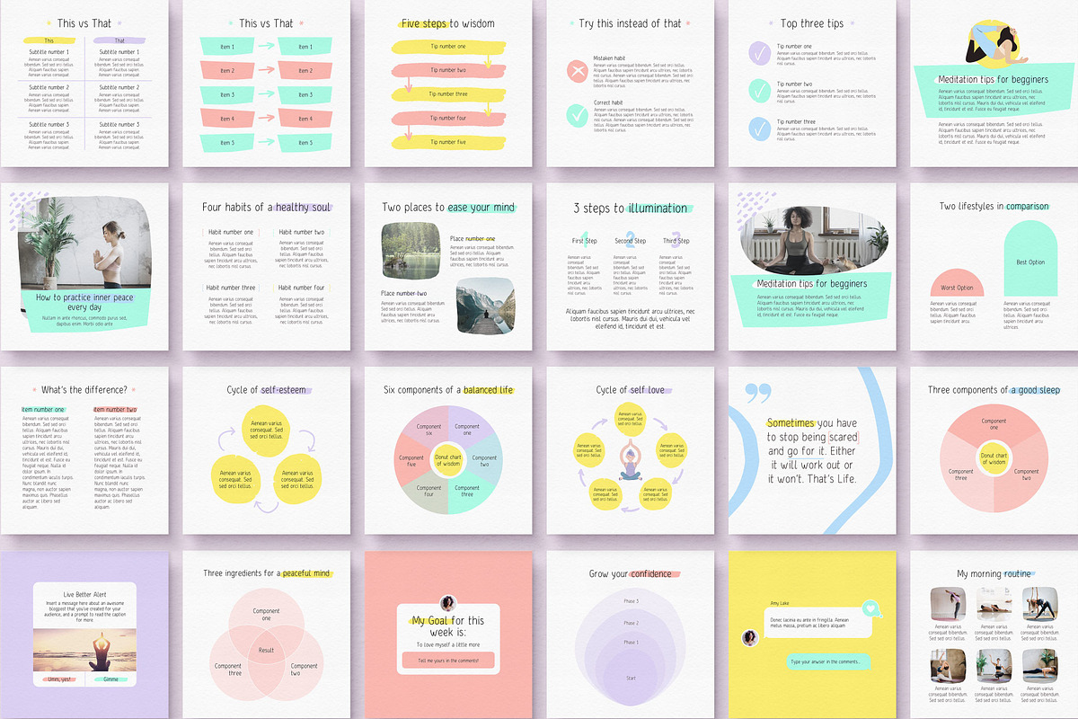 Life Coach Instagram Templates Pack, a Social Media Template by Sakura Digitals (Photo 2 of 9)