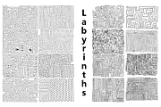 A large set of labyrinths., a Decorative Illustration by ОльгаМороз (Thumbnail 1 of 4)