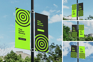 High Quality Flag Mockup