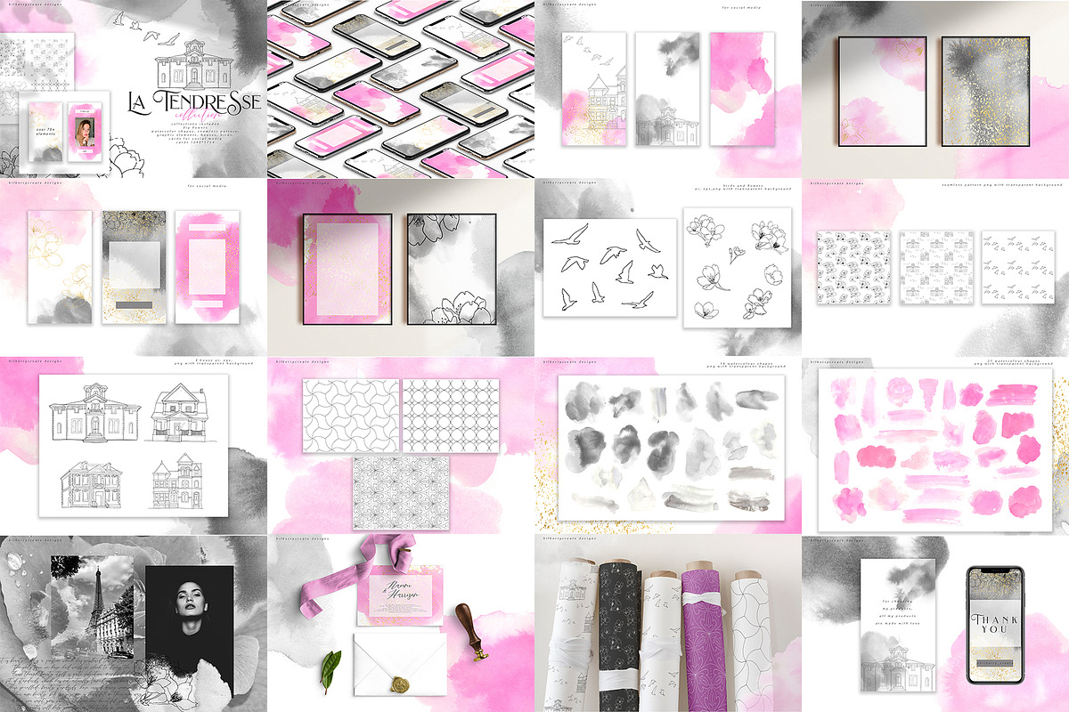 WHOLE SHOP 13969 BUNDLE, an Object Illustration by BilberryCreates (Photo 42 of 70)
