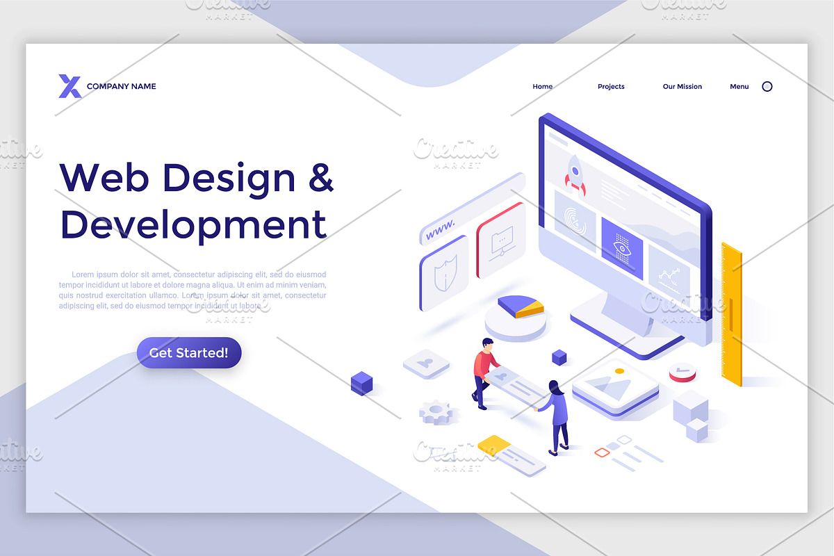 Isometric Solutions Mini. Part 14, a Templates & Theme by Andrew Kras Design (Photo 13 of 15)