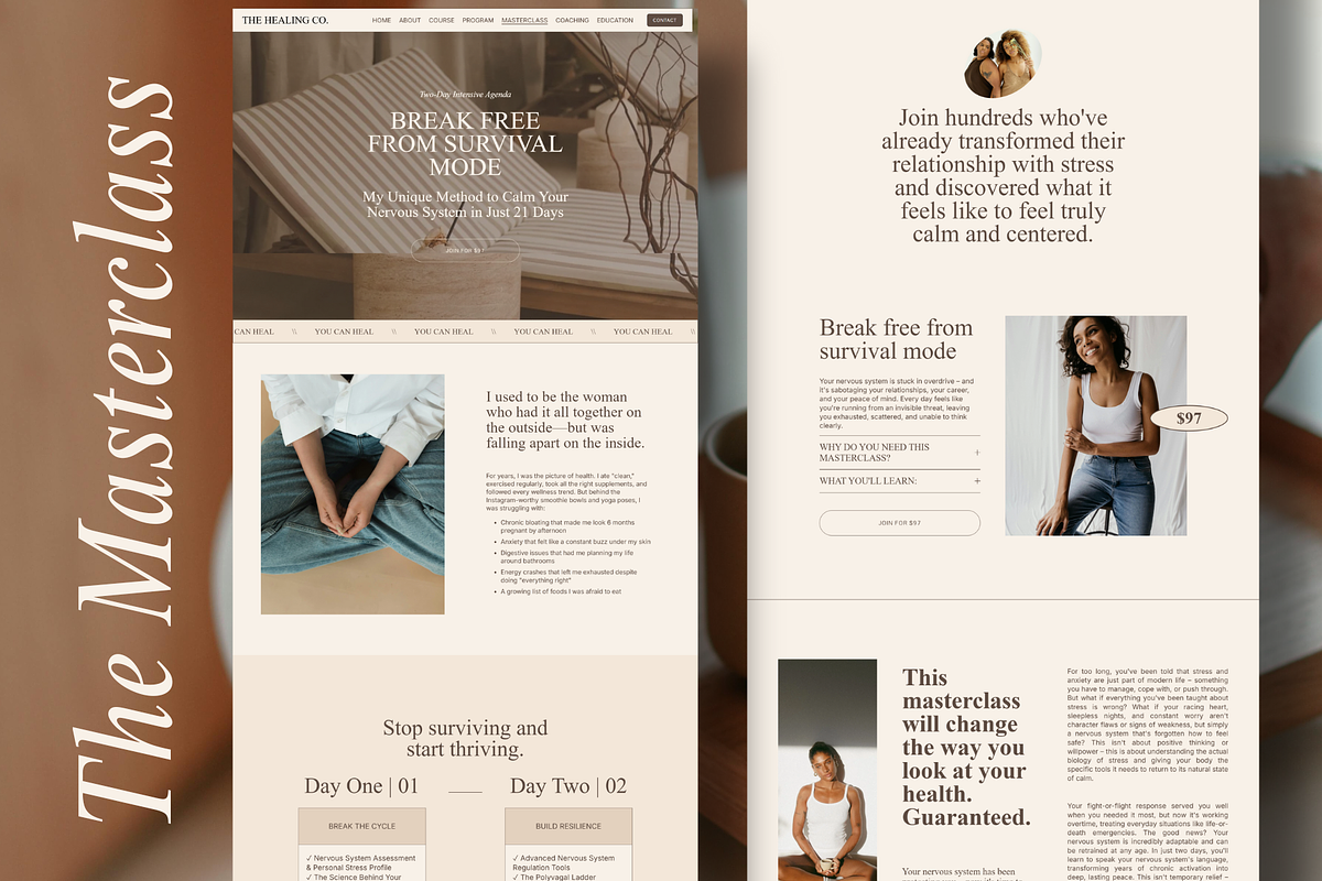 Squarespace Minimal Coach Website preview 2