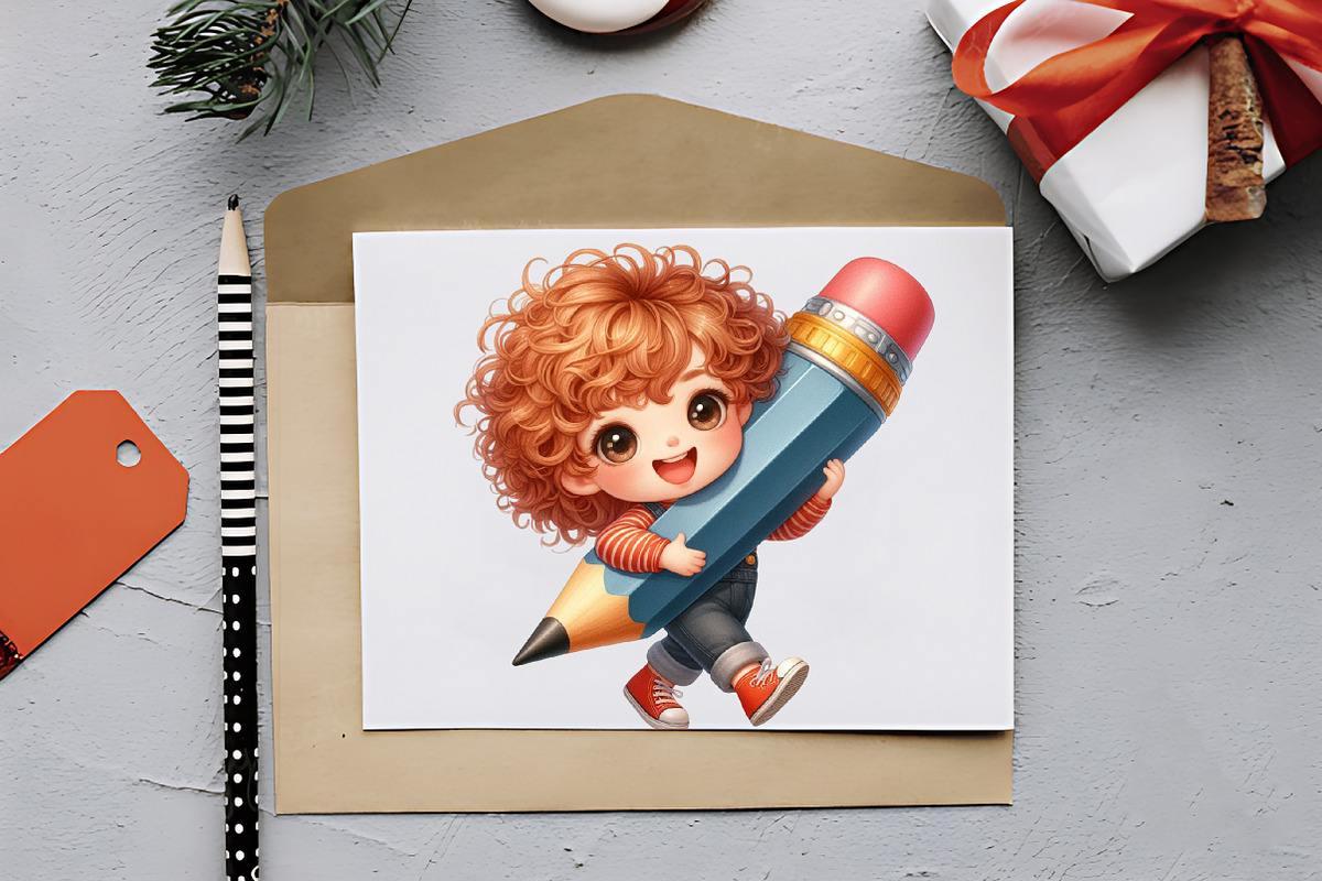 Back To School Cute Doll Sublimation, an Illustration by RobertsArt (Photo 2 of 7)
