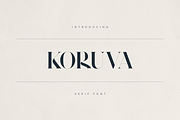Koruva – Modern Serif Font, a Serif Font by Only Fonts (Thumbnail 1 of 11)