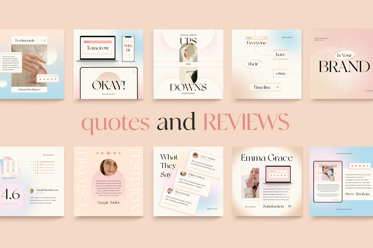 Product Mockup Instagram CANVA PS, a Social Media Template by Eviory (Photo 6 of 14)
