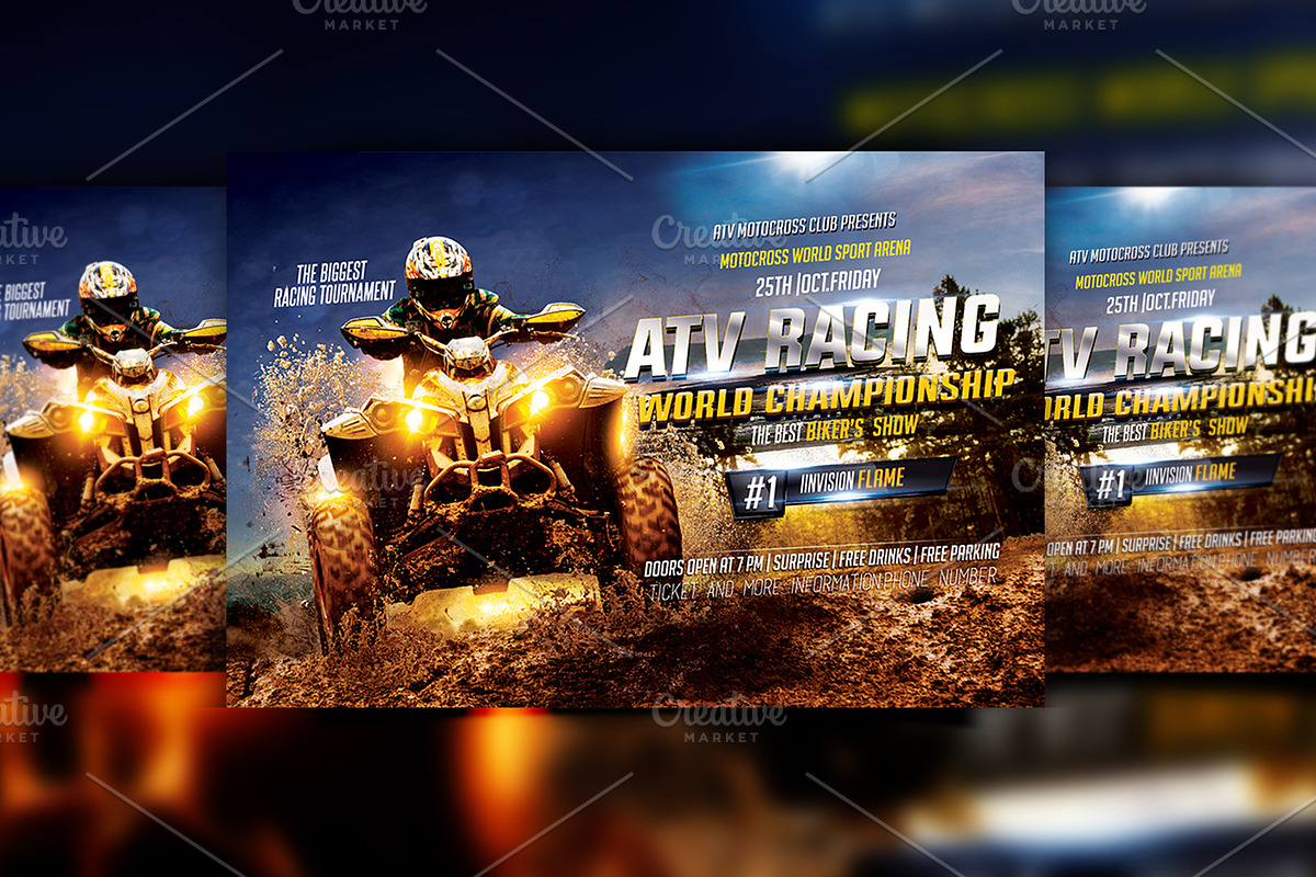 ATV Motocross Flyer, a Flyer Template by Basez Flyers