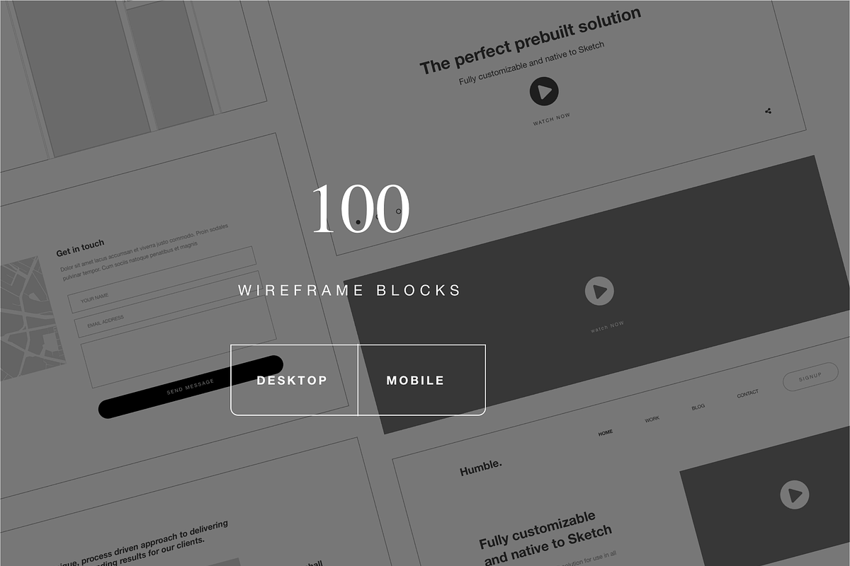 Web Wireframe Kit for Corporate Site, a Wireframe Template by UX Design Mastery Shop (Photo 6 of 10)
