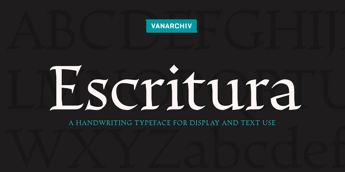 Escritura, a Serif Font by Vanarchiv (Photo 1 of 4)
