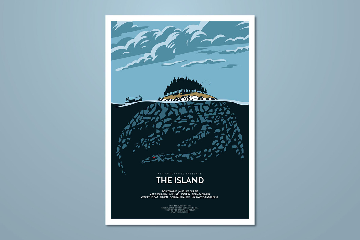Hand Drawn Vector Horror Movie Flyer, a Flyer Template by ashenterprise (Photo 1 of 2)