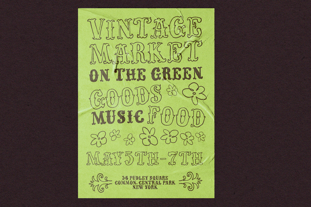 Love Parade Hand Drawn Vintage Fonts, a Handwritten Font by Nicky Laatz (Photo 9 of 20)