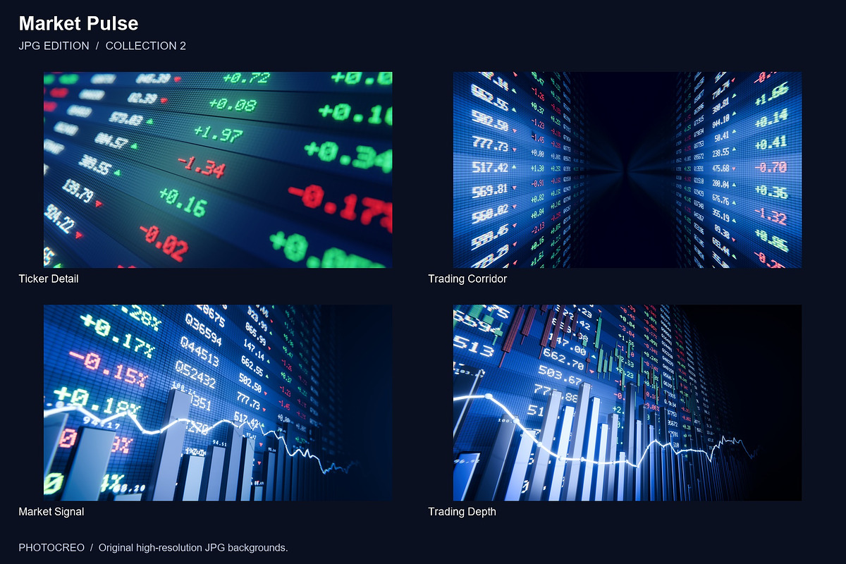 Market Pulse - 12 JPG Backgrounds, a Background Graphic by Photocreo Michal Bednarek (Photo 3 of 5)