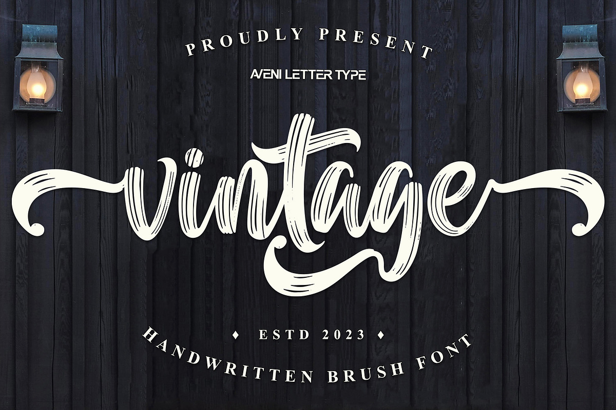 Vintage Handwritten Brush Font