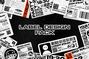 BRUTALISM LABEL DESIGN PACK, an Object Graphic by BonkiStudio (Thumbnail 1 of 2)