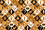 Boho Merry Christmas Icons Set, a Marketing Template by barsrsind (Thumbnail 2 of 2)