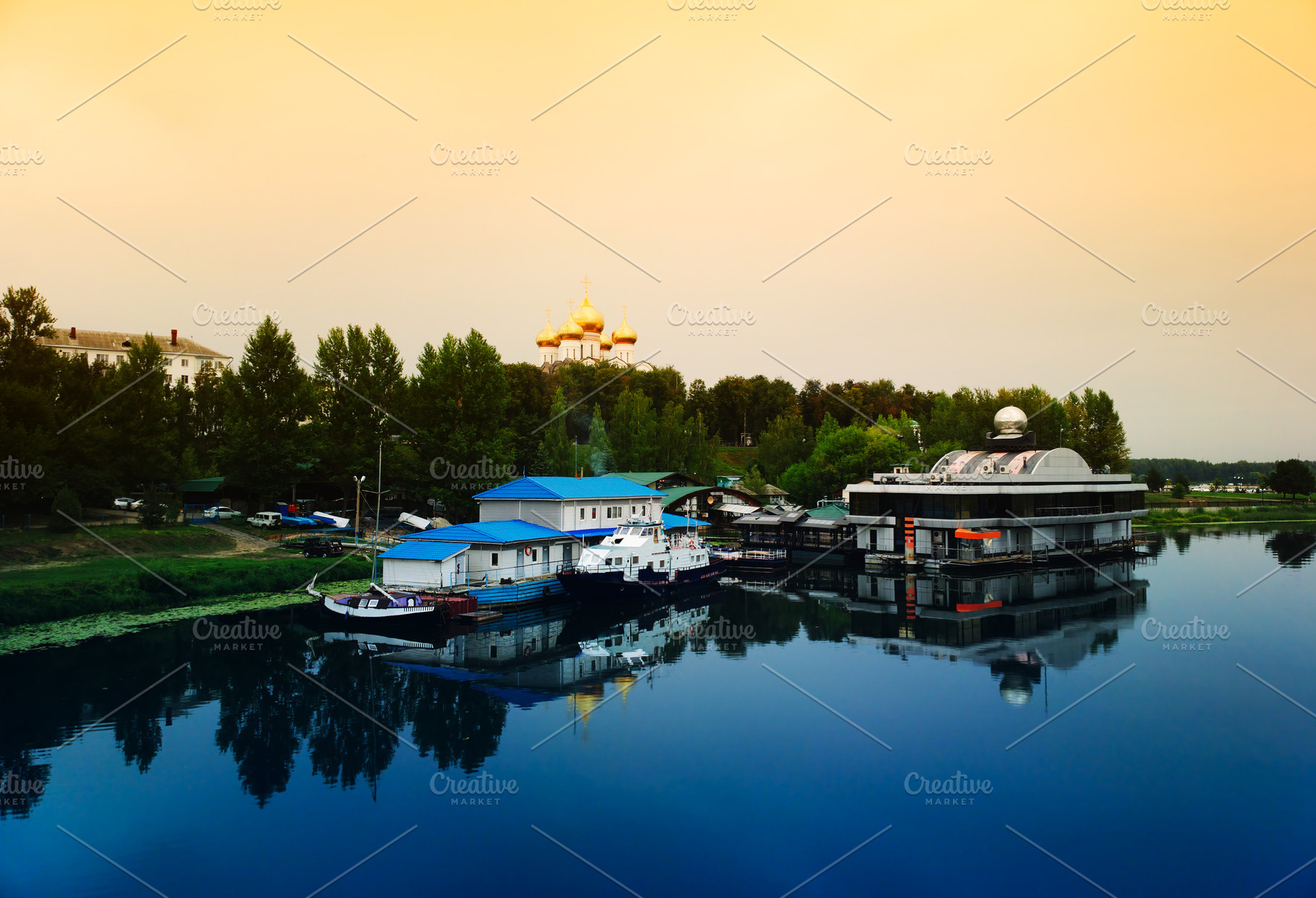 Main quay of Yaroslavl city landscape, an Architecture Photo by RETROWAVE '88