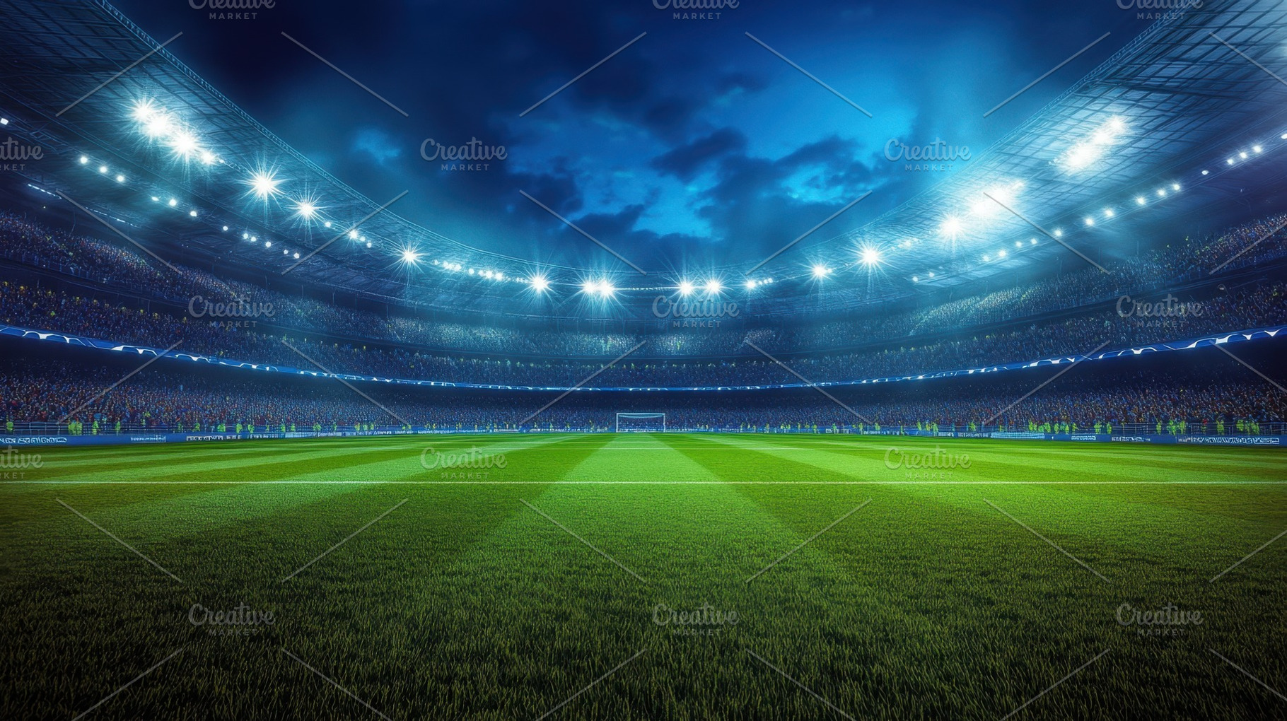 Exciting match at nighttime stadium, a Photo by Beautiful things