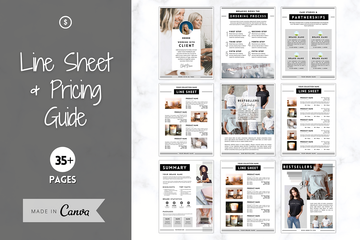 Line Sheet Template & Pricing Guide