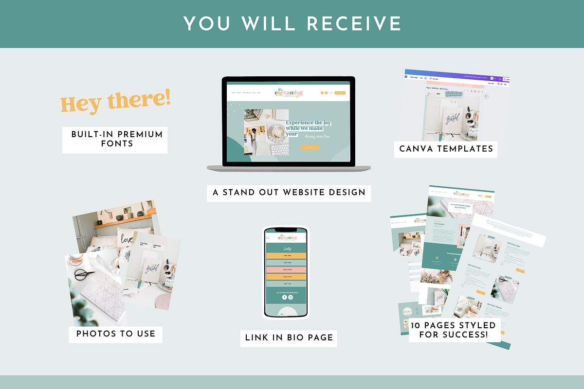 Enchanting Squarespace Template, a Squarespace Template by Design Pixie (Photo 4 of 8)