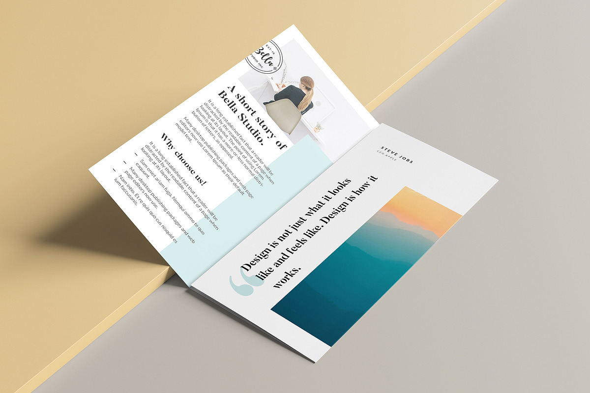 Studio profile trifold brochure, a Brochure Template by GraphicsEgg (Photo 4 of 5)