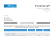 Clean Invoice, a Stationery Template by Adam Raber (Thumbnail 3 of 3)