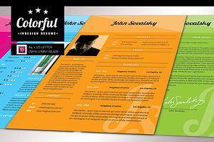 Colorful InDesign Resume