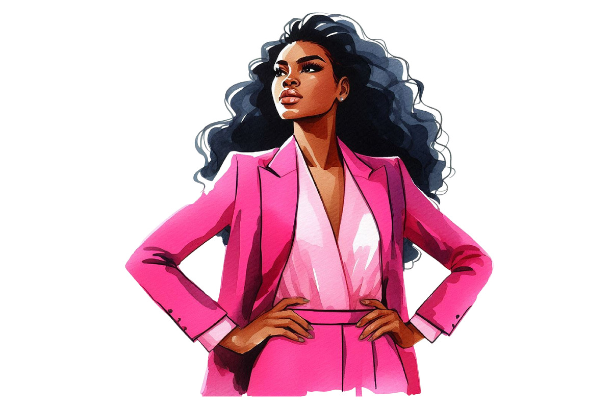 Watercolor Black Women Clip Art, a Graphic by CitraGraphics (Photo 4 of 4)